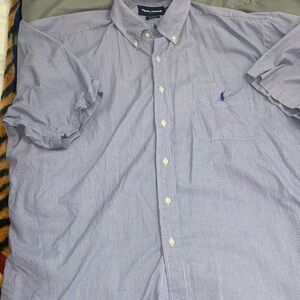 Ralph Lauren Men's Light Blue Button Down Shirt